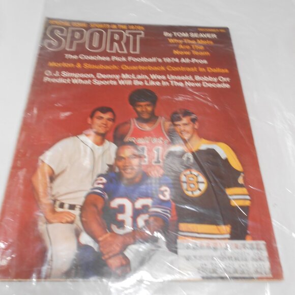 VTG SPORT MAGAZINE OJ SIMPSON DENNY McLAIN 1967 ON COVER VG - Picture 7 of 9